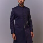 Midnight Indigo Embroidered Sherwani